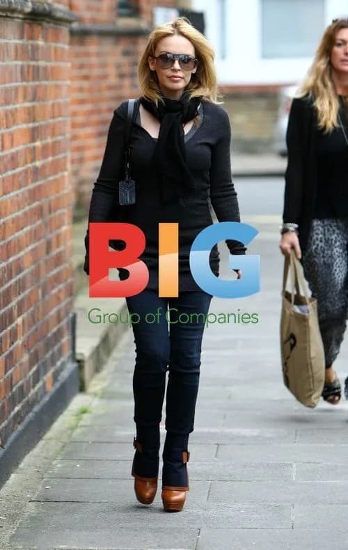 Kylie Minogue visits London office
