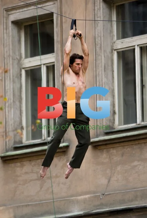 Tom Cruise on Mission: Impossible 4 Set