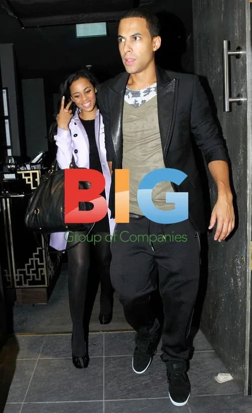 Marvin Humes and Rochelle Wiseman night out