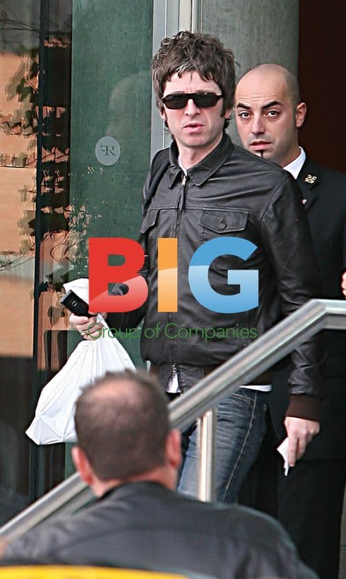 Noel Gallagher Leaving Hotel After Performance