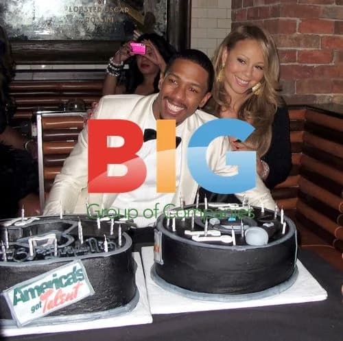 Nick Cannon and Mariah Carey at 30th Birthday Party