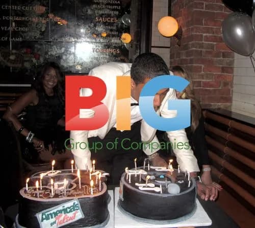 Nick Cannon and Mariah Carey at Birthday Party