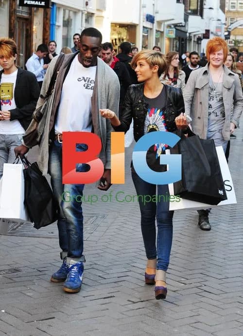 Frankie Sandford & Mollie King shopping in London