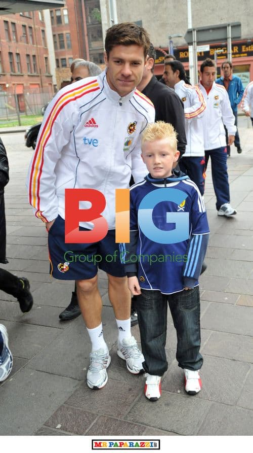 Spanish Football Squad in Glasgow