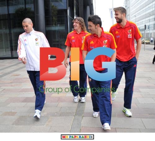 Spanish Squad in Glasgow Before Scotland Match