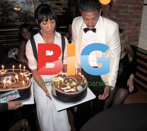 Nick Cannon and Mariah Carey at Birthday Party