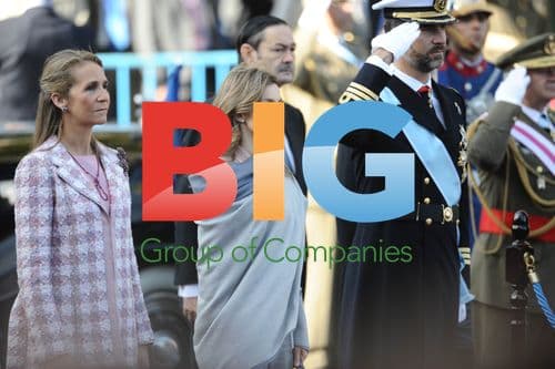 Spanish Royals During Military Parade