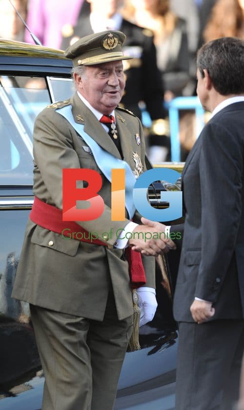 Spanish Royals in Military Parade