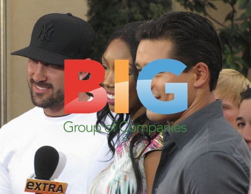 Brandy and Maksim on "Extra"