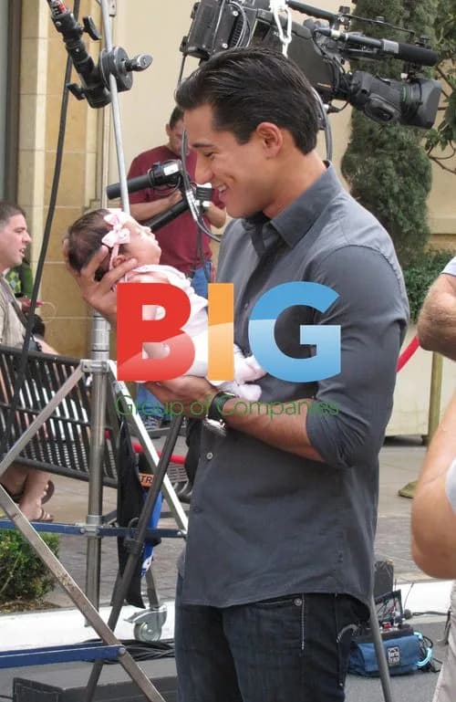 Mario Lopez and Daughter Gia at The Grove