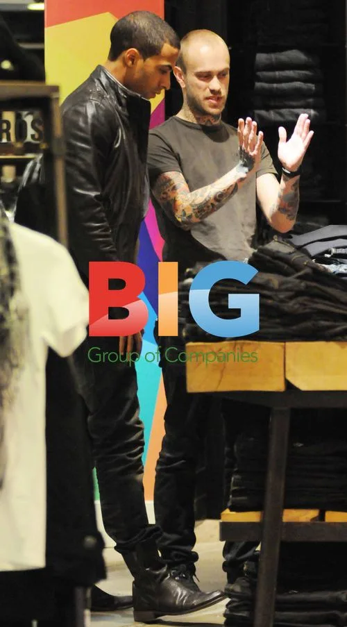 Marvin Humes Shopping in London