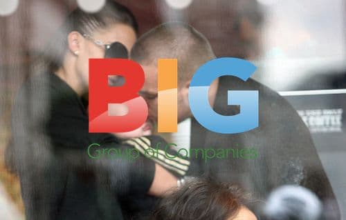 Danielle Lloyd and Jamie O'Hara with baby Archie in London