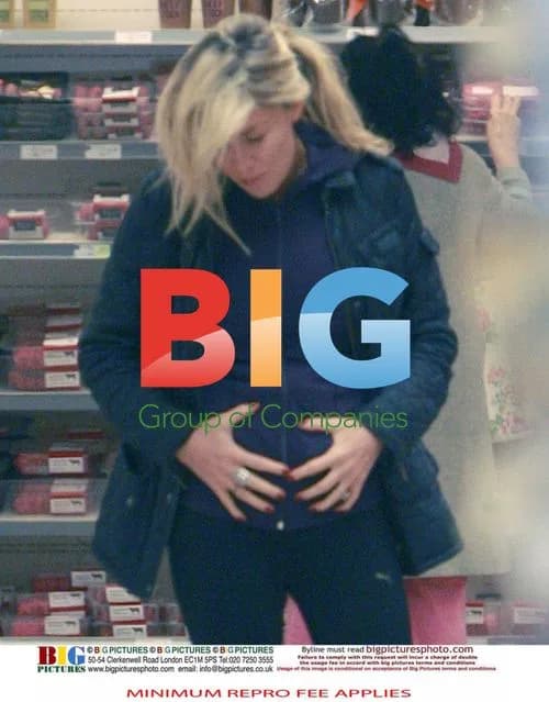 Pregnant Model Abigail Clancy Shopping
