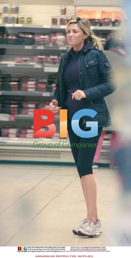 Pregnant model Abigail Clancy out shopping
