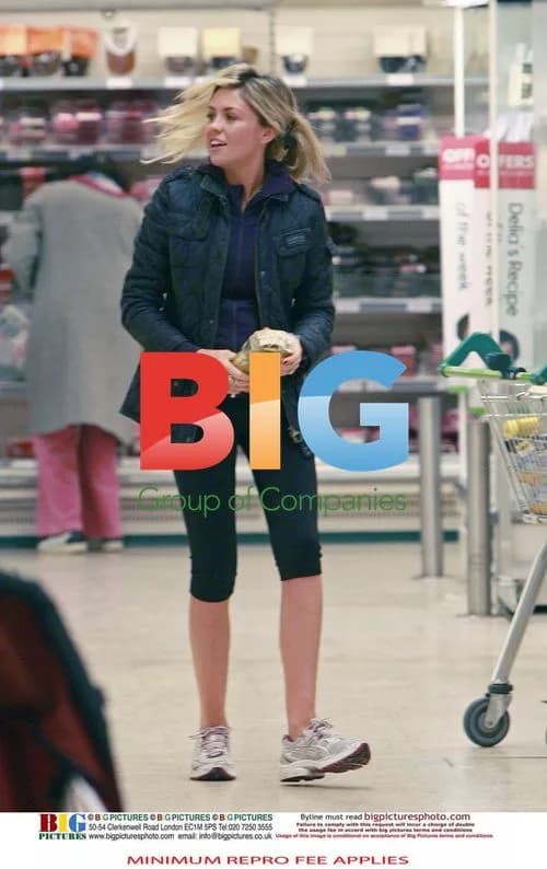 Pregnant model Abigail Clancy shopping