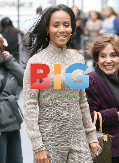 Jada Pinkett Smith Walks Her Bulldog Puppy