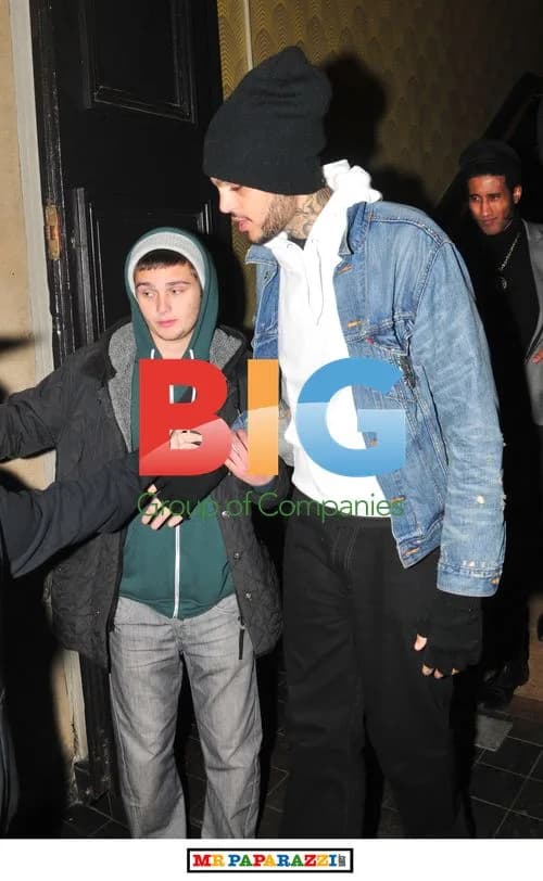 Travis McCoy Leaving Bar in Liverpool