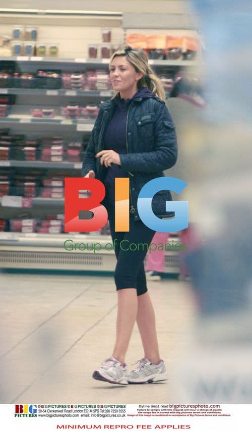 Pregnant Model Abigail Clancy Shopping