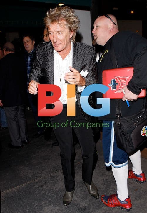 Rod Stewart, Penny Lancaster at Album Launch