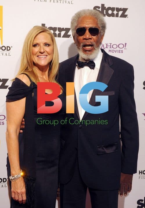 Morgan Freeman and Lori McCreary at Hollywood Film Festival Awards