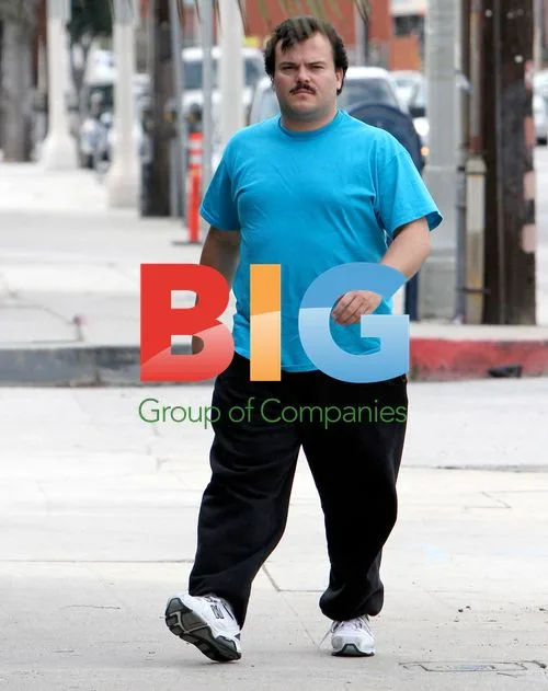 Jack Black on the streets of Beverly Hills