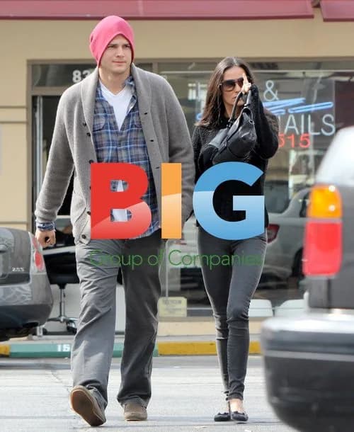 Ashton Kutcher and Demi Moore