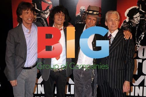 Rolling Stones Mick Jagger, Keith Richards, Ronnie Wood and Charlie Watts