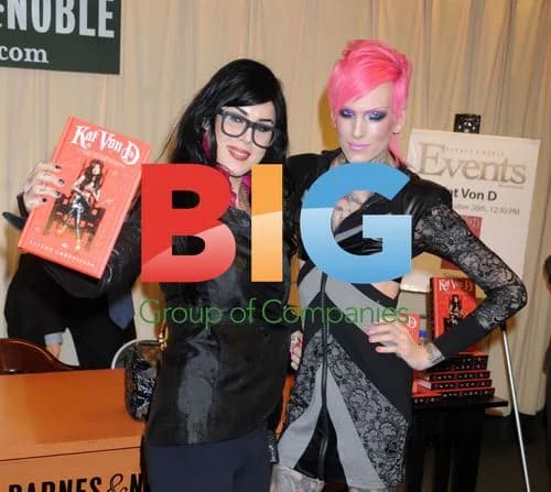 Kat Von D promotes new book with Jeffree Star