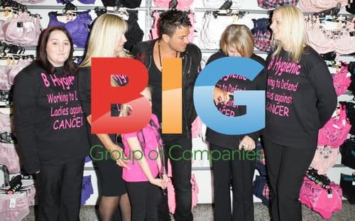 Peter Andre at 'Think Pink with B Hygienic' event