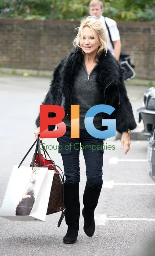 Felicity Kendall Puts On Fur Coat