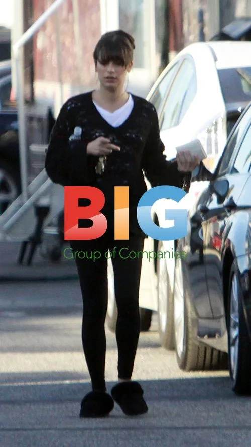Lea Michele on 'Glee' Film Set