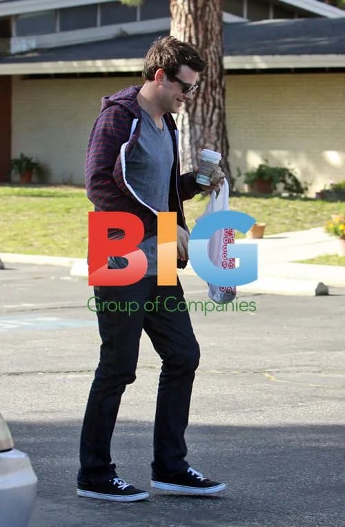 Corey Monteith on "Glee" set with Naya Rivera