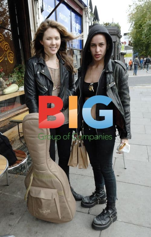 Beatie Wolfe and Alice Dellall shopping in London