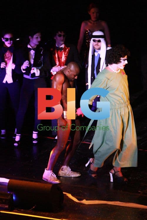 Danny Devito and Jack Nicholson on Rocky Horror stage