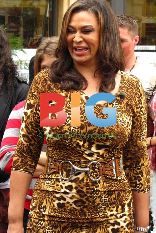 Tina Knowles at Fashion Show in LA