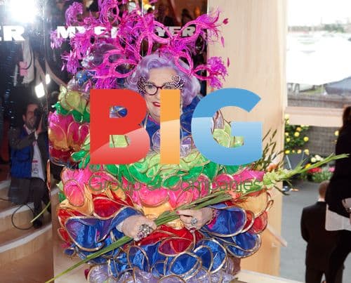 Dame Edna Everage at 2010 Derby Day