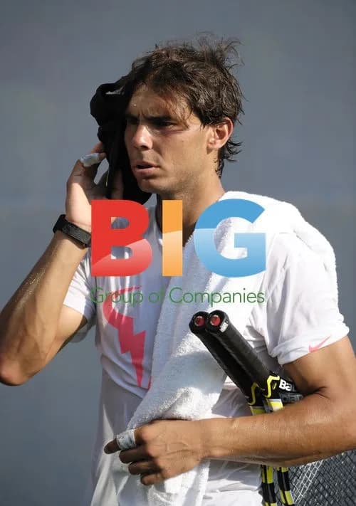 Rafael Nadal Practices at 2010 US Open