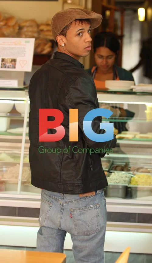 JLS singer Aston Merrygold buys sandwich in London