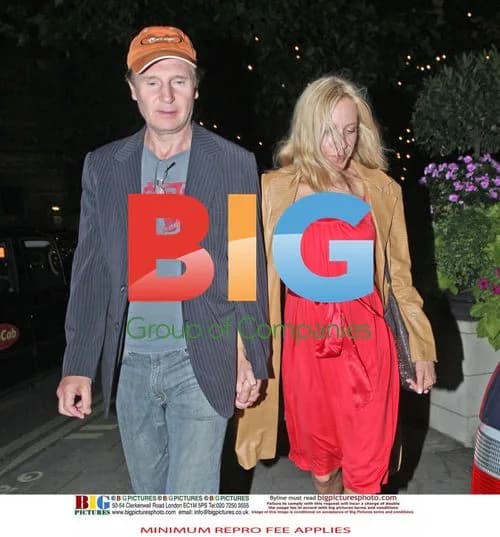 Liam Neeson spotted with blonde companion