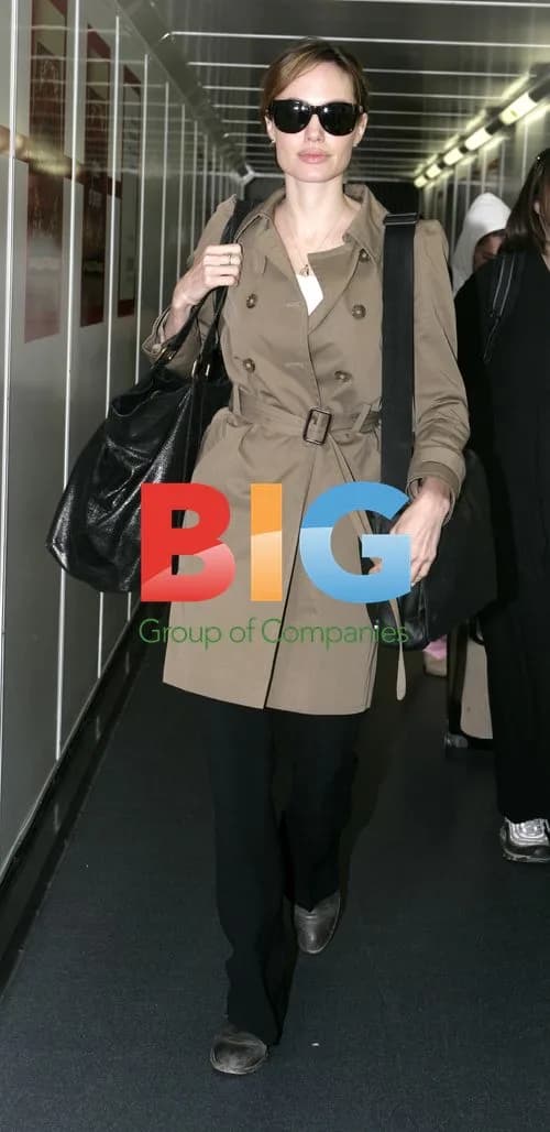 Angelina Jolie Arrives at Heathrow