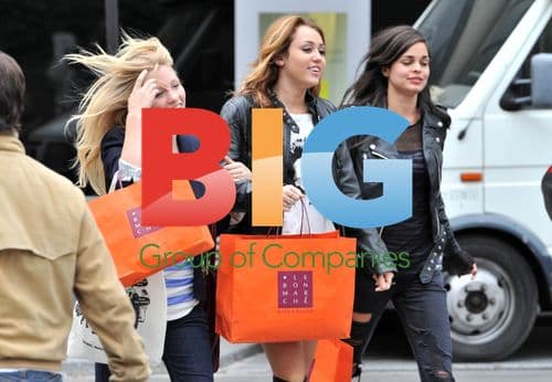 Miley Cyrus and Ashley Greene filming "LOL: Laughing Out Loud"