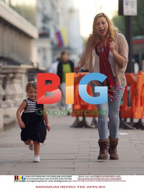 Charlotte Church with children in London