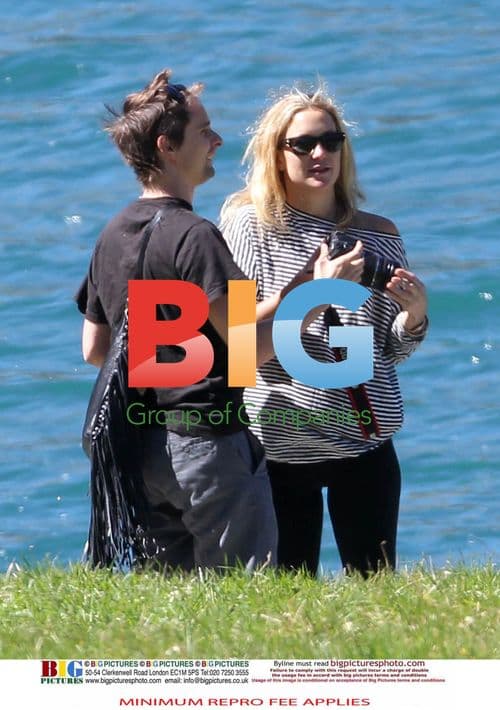 Kate Hudson and Matthew Bellamy bike ride in Swiss Alps