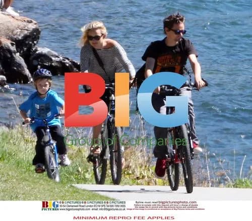 Kate Hudson and Matthew Bellamy bike ride in Swiss Alps