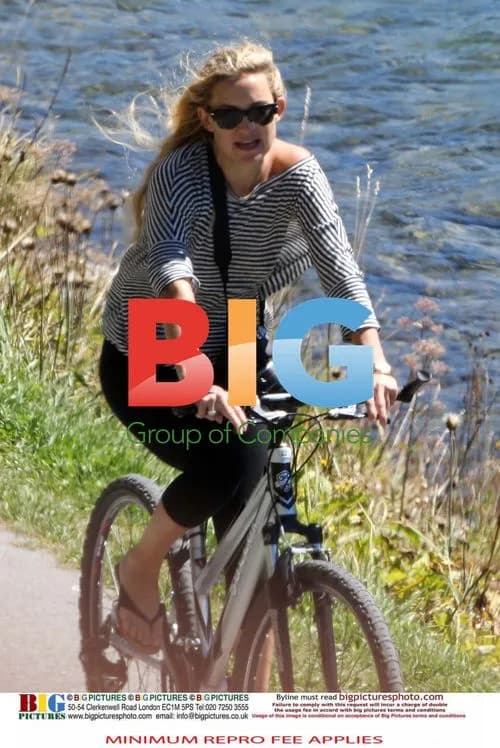 Kate Hudson and Matthew Bellamy bike ride in Swiss Alps