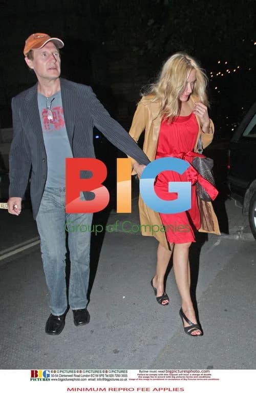Liam Neeson with Blonde Beauty