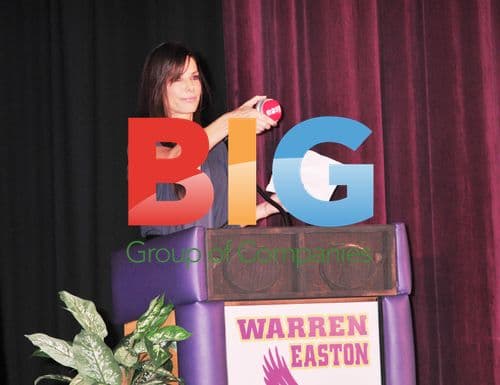Sandra Bullock cuts ribbon at New Orleans school