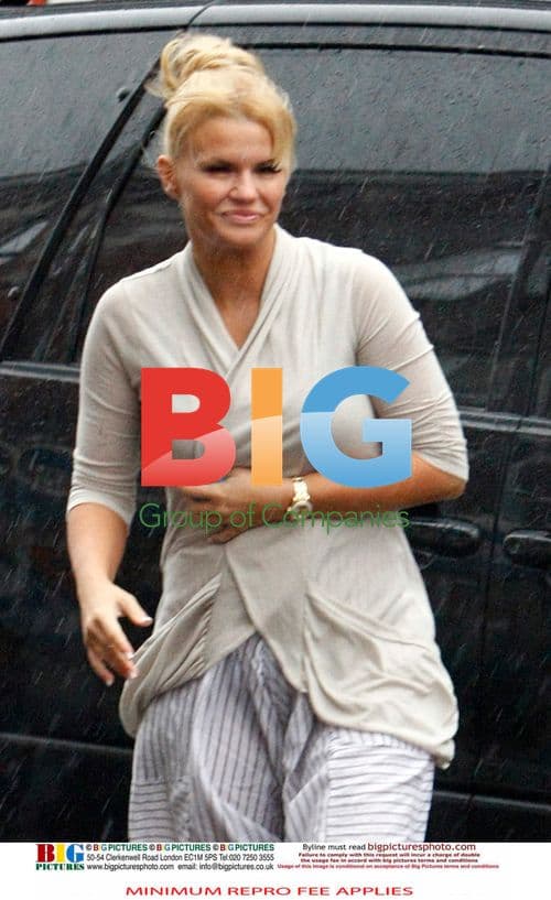 Kerry Katona Caught in Downpour