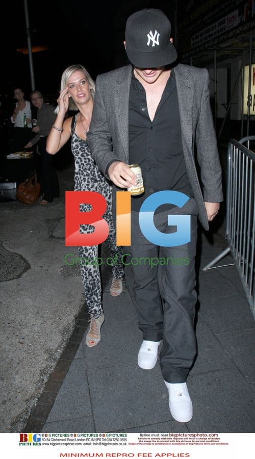 Lee Ryan and Samantha Miller at Ricky Gervais Show