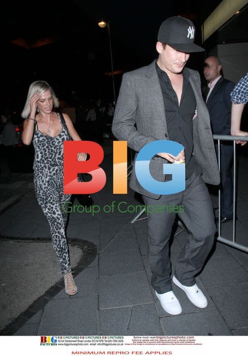 Lee Ryan and Samantha Miller at Ricky Gervais Show